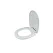QeramiQ UniSeat Abattant de toilette - dégagement rapide - fermeture douce - duroplast - 43.7x36.1x6.1cm - blanc brillant SW955781