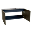 Mondiaz JOYA-DLUX 90cm meuble de salle de bains - couleur Shadow - Vasque FAYE position Milieu Sans trou de robinet couleur Sombra. SW1425196