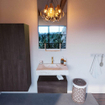 Mondiaz ALAN-DLUX Ensemble de meuble de salle de bains - 120x46cm - 1 tiroir - lavabo suspendu - 1 trou de robinet - 1 au centre - Dark brown (chêne foncé) SW1413199