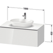 Duravit D-Neo wastafelonderkast 100x45.9x55cm 1 lade Linnen Mat SW641195