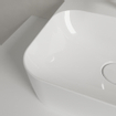 Villeroy & Boch Finion lave-mains dessous rectifié 1 trou de robinetterie 43x39cm - ceramic+ avec trop-plein dissimulé blanc SW106456