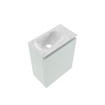 MONDIAZ TURE-DLUX Meuble toilette - 40cm - Greey - EDEN - vasque Opalo - position gauche - 1 trou de robinet SW1104316