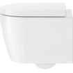 Duravit ME by Starck Abattant de WC 43.8x37.4x5.1cm compact avec softclose avec quickrelease Matière synthétique blanc Brillant 0293438