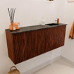 Mondiaz JOYA-DLUX 100cm toiletmeubel - kleur Ruby - Wastafel FAYE positie Rechts 1 kraangat kleur Lava. SW1423651