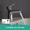 Hansgrohe Talis Es wastafelkraan 80 met push open garnituur chroom SW28978