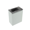 MONDIAZ TURE-DLUX Meuble toilette - 40cm - Greey - EDEN - vasque Lava - position gauche - 1 trou de robinet SW1103821