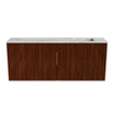 Mondiaz JOYA-DLUX 100cm meuble de salle de bains - couleur Ruby - Vasque FAYE position Droite Sans trou de robinet couleur Glace. SW1423556