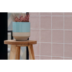 Terravito Viondo wandtegel - 13x13cm - 10mm - Vierkant - Roze Glans SW542672