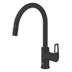 Grohe Start Loop Mitigeur de cuisine - bec haut - mousseur extractible - noir mat SW1440591