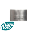 FugaFlow Metal Plaque de commande - pour réservoir Geberit UP320 - 24.4x16.2cm - dualflush - boutons rectangulaires - métal - Steel SW999927