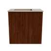 Mondiaz JOYA-DLUX 40cm toiletmeubel - kleur Ruby - Wastafel FAYE positie Links Zonder kraangat kleur Arena. SW1425261