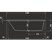 Duravit No.1 baignoire encastrable 170x100/65cm acrylique Blanc SW723755