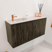 Mondiaz JOYA-DLUX 80cm toiletmeubel - kleur Shadow - Wastafel FAYE positie Links 1 kraangat kleur Meli. SW1424876