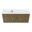 Mondiaz JOYA 90cm meuble de toilette - couleur Dusk - Vasque FAYE position Gauche 1 trou de robinet couleur Talc. SW1426195