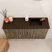 Mondiaz JOYA 80cm meuble de toilette - couleur Dusk - Vasque FAYE position Droite 1 trou de robinet couleur Urban. SW1421650