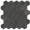 Terravito Allino carreau mural et de sol - 26.3x27.4cm - aspect béton - noir mat (noir) SW1122757