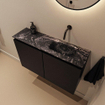 MONDIAZ TURE-DLUX Meuble toilette - 80cm - Urban - EDEN - vasque Lava - position droite - sans trou de robinet SW1103637