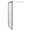 Marenza Bellini Inloopdouche - 110x200cm - veiligheidsglas - helder glas - frame rondom - anti kalk - mat zwart SW238209