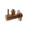 Xellanz Minimal robinet d'arrêt d'angle 1/2" x 3/8" ou raccord à compression 10 mm bronze cuivre brossé PVD SW863133