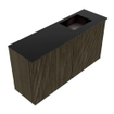 Mondiaz JOYA 80cm meuble de salle de bains - couleur Shadow - Vasque FAYE position Droite 1 trou de robinet couleur Urban. SW1421516