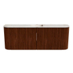 Mondiaz JOYA-DLUX 113.2cm toiletmeubel - ronding links en rechts kleur Ruby - Wastafel FAYE positie Midden Zonder kraangat kleur Frappe. SW1423530