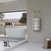 Fortifura Calvi Porte-serviettes - 95x25x20cm - Laiton brossé PVD (Or) SW890764