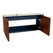 Mondiaz JOYA-DLUX 101.6cm toiletmeubel - ronding rechts kleur Ruby - Wastafel FAYE positie Links 1 kraangat kleur Nata. SW1425461
