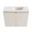 MONDIAZ TURE-DLUX Meuble de toilette 60 cm Linen. Lavabo EDEN Ostra position droite. Avec 1 trou de robinet. SW1104889