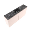 MONDIAZ TURE-DLUX meuble WC 100 cm Rosee. Lavabo EDEN Lava position centrale. Avec 1 trou de robinet. SW1103972