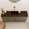 Mondiaz JOYA 90cm toiletmeubel - kleur Dusk - Wastafel FAYE positie Midden Zonder kraangat kleur Urban. SW1421647