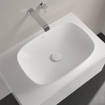 Villeroy & Boch Loop & friends vasque à poser - 56x38cm - rectang z/s C+ stone white SW644099