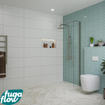 FugaFlow Eccelente Vetro Douche à l'italienne - 30x200cm - verre clair - Gunmetal SW1124638