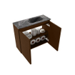 MONDIAZ TURE-DLUX Meuble de toilettes 60 cm Rust. EDEN lavabo Lava position droite. Avec 1 trou de robinet. SW1104000