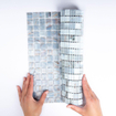 La Mosaic Factory Amsterdam carreau mosaïque - 32,2x32,2cm - carrelage mural et de sol - Carré - Verre Gris Moyen brillant SW62146