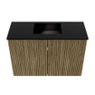 Mondiaz JOYA 60cm meuble de toilette - couleur Dusk - Vasque FAYE position Milieu Sans trou de robinet couleur Urban. SW1421630