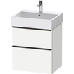 Duravit D-neo Meuble sous vasque 58.4x44.2x62.5cm 2 tiroirs Blanc mat SW640861