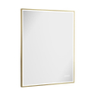 Crosswater MPRO spiegel met verlichting - 90x70cm - LED - verticaal/horizontaal - geborsteld messing (goud) SW1026481