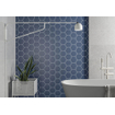 Terravito Bereno wand- en vloertegel - 15x17cm - 9mm - Zeshoek - Blauw mat SW476712