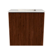 Mondiaz JOYA-DLUX 40cm toiletmeubel - kleur Ruby - Wastafel FAYE positie Midden Zonder kraangat kleur Ostra. SW1423793