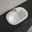 Villeroy et Boch O.novo Lavabo à encastrer 56x40.5cm avec trop plein et trou pour robinetterie ceramic+ Blanc 0124153