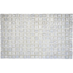 SAMPLE - The Mosaic Factory Valencia mozaïektegel - 32.8x51.8cm - Wandtegel - vierkant - 3D Icy Pearl SW1248533