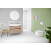 Geberit AquaClean Alba WC-douche - 37.5x56.5x40.5cm - sans bride de rinçage - rinçage profond - télécommande - KeraTect - blanc brillant SW1026642