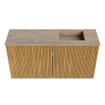 Mondiaz JOYA-DLUX Meuble de toilette 80cm - couleur Oak - Vasque FAYE position Droite Sans trou de robinet couleur Saba SW1424173