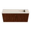 Mondiaz JOYA-DLUX 90cm toiletmeubel - kleur Ruby - Wastafel FAYE positie Rechts Zonder kraangat kleur Meli. SW1425359