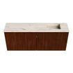 Mondiaz JOYA-DLUX 100cm meuble de salle de bains - couleur Ruby - Vasque FAYE position Droite 1 trou de robinet couleur Nata. SW1425447