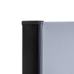 Wiesbaden Slim douche à l’italienne avec profilé noir mat et barre de stabilisation 90x200cm verre fumé 8mm SW398200