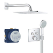 GROHE Rainshower F-series 10 Hoofddouche - 25.4x25.4cm - 1 straalsoort - wandarm 28.6cm - chroom GA96879