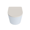 MONDIAZ LAVIE WC suspendu - 36x53cm - sans bride - Linen (offwhite) - softclose - quick-release - abattant WC - clay (bleu) SW1208647
