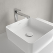 Villeroy & Boch Collaro Lavabo à poser carré 38x38cm sans trop-plein ni trou de robinet Ceramic+ Stone white SW336078