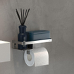 Tiger Caddy Porte-papier toilette - avec planchette - Inox brossé SW877202